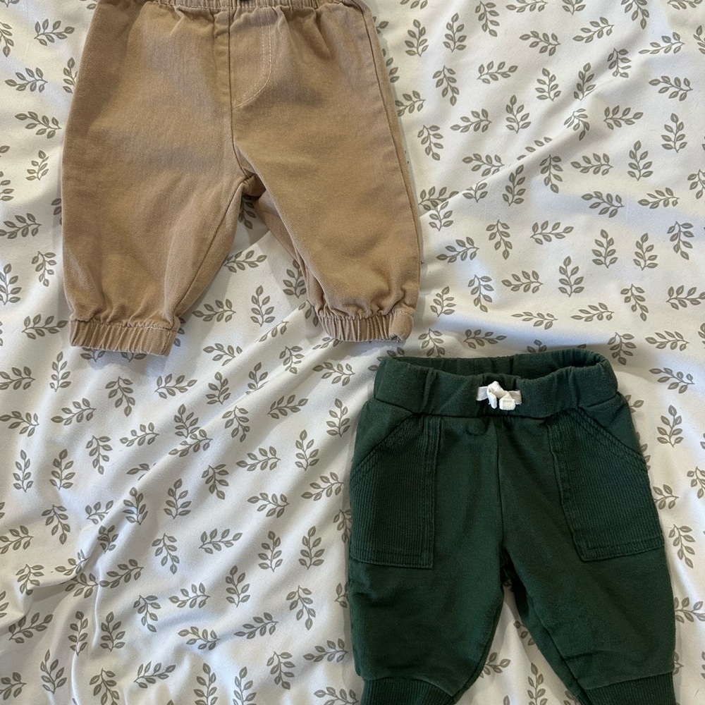 Rene Rofe Kids Casual Bottoms - Tan and Green